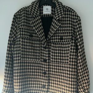 Anine Bing Flynn Houndstooth Jacket Size XS - BRAND NEW